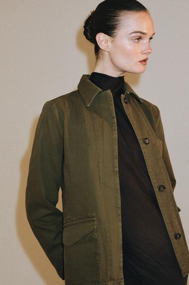 ז'קט כיסים ZW COLLECTION - חאקי של Zara