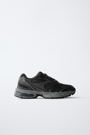 Zara MULTI-PIECE SNEAKERS - Black