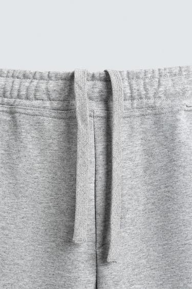 PANTALON JOGGER REGULAR FIT BASIQUE - Gris chiné de Zara - Image 7