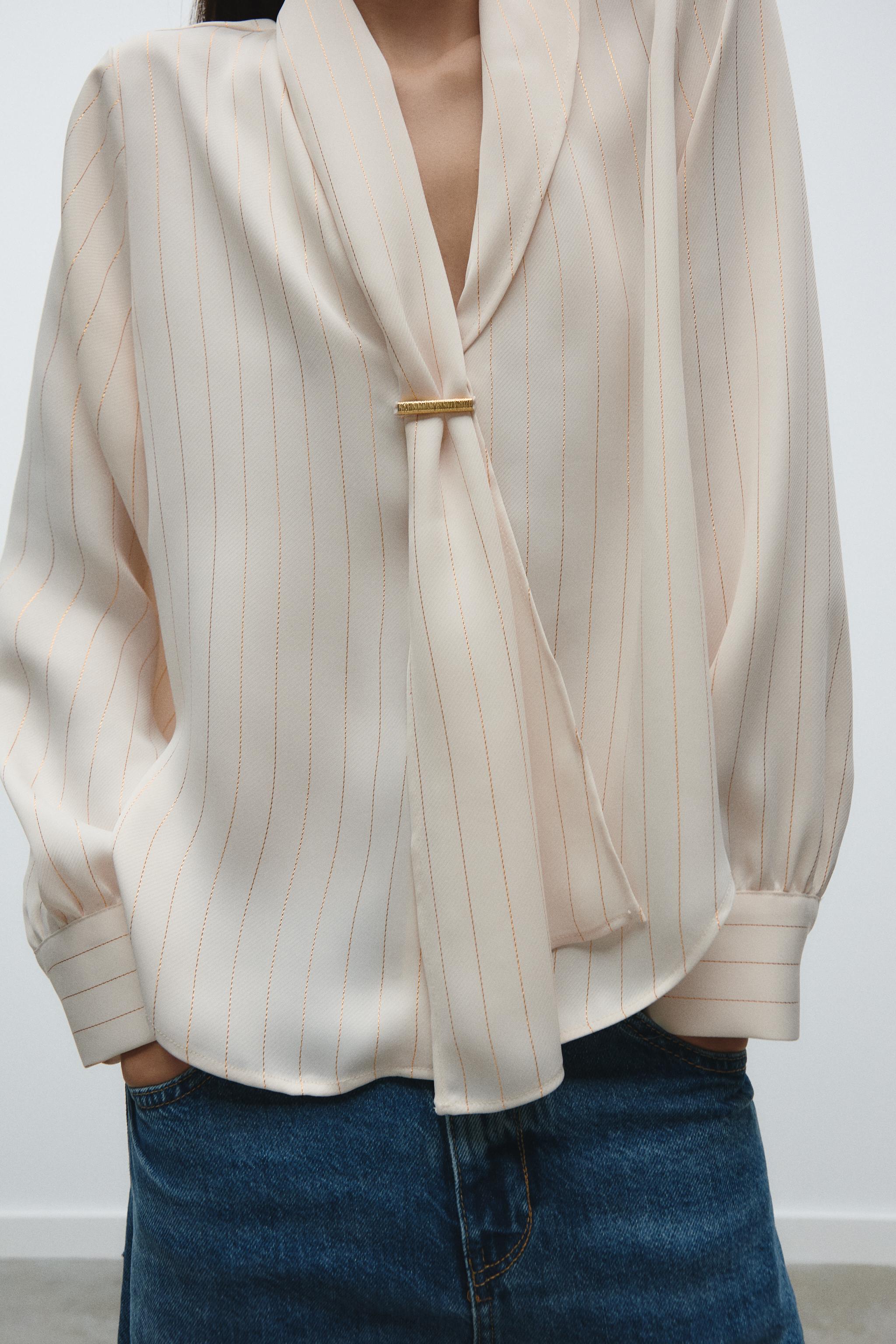 STRIPED SHIRT WITH APPLIQUÉ - 975 | ZARA Canada