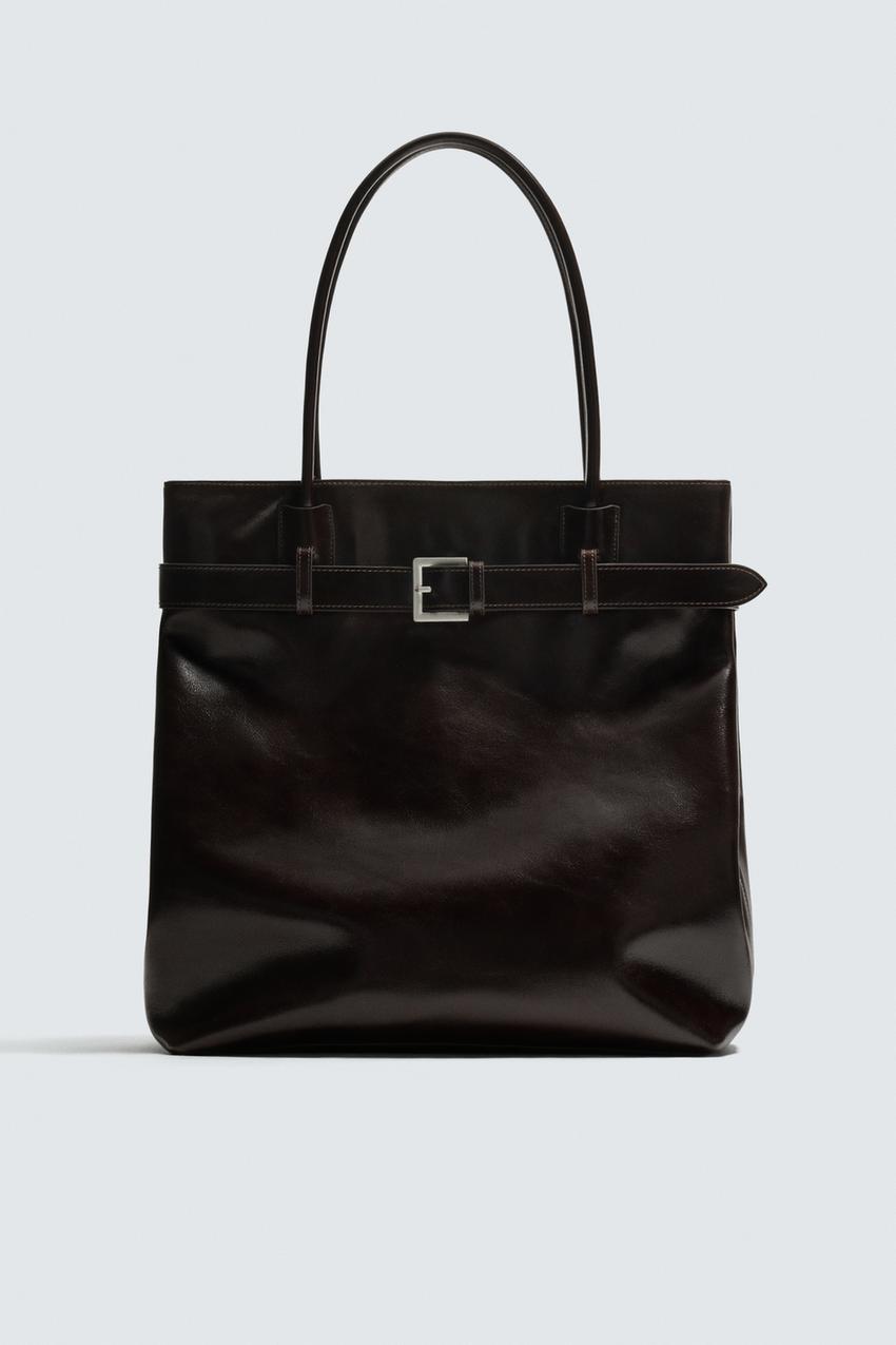 Bolso Shopper Piel Cinturón – Zara – صورة المنتج