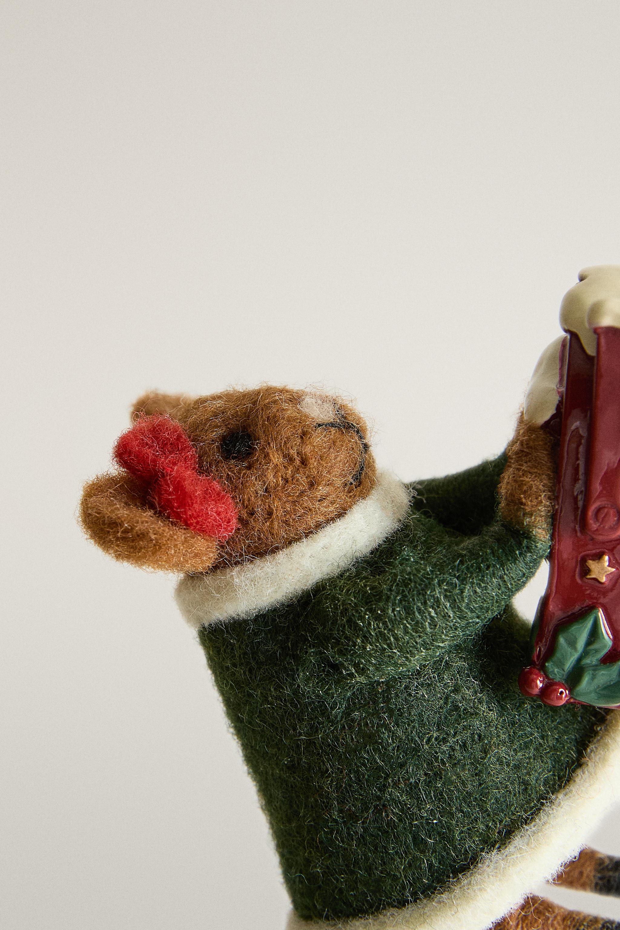 DÉCORATION POUR SAPIN SOURIS BOÎTE AUX LETTRES NOËL