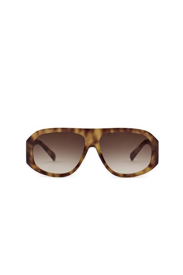 LUNETTES DE SOLEIL AVIATEUR - Marron de Zara