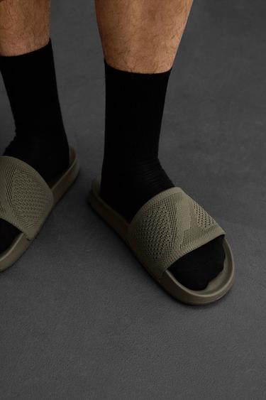 CLAQUETTES DE PLAGE - Vert kaki de Zara - Image 2
