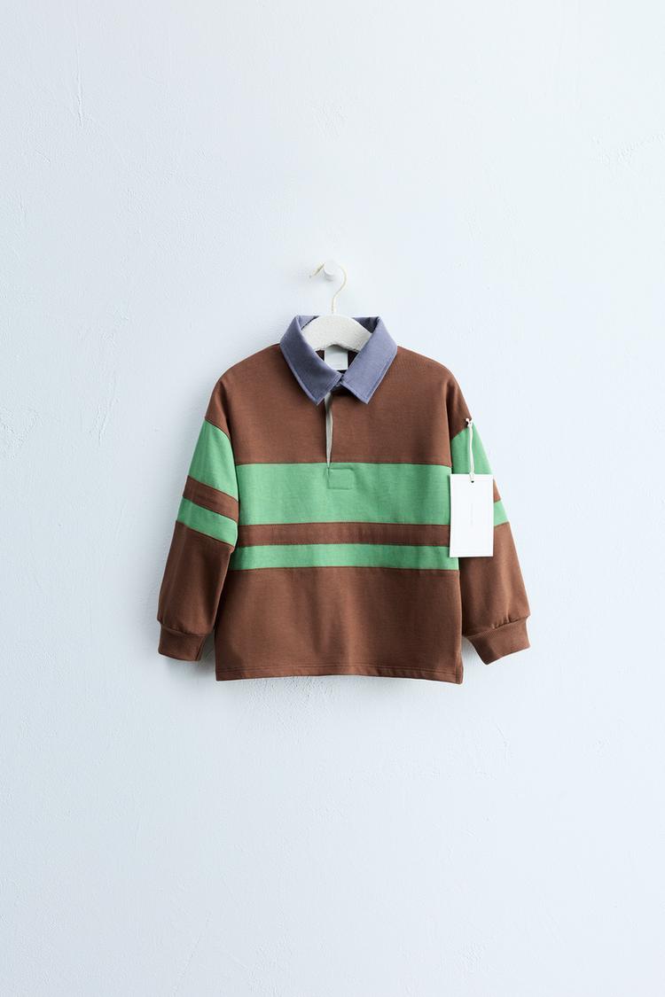 Zara timeless polo estampado rayas