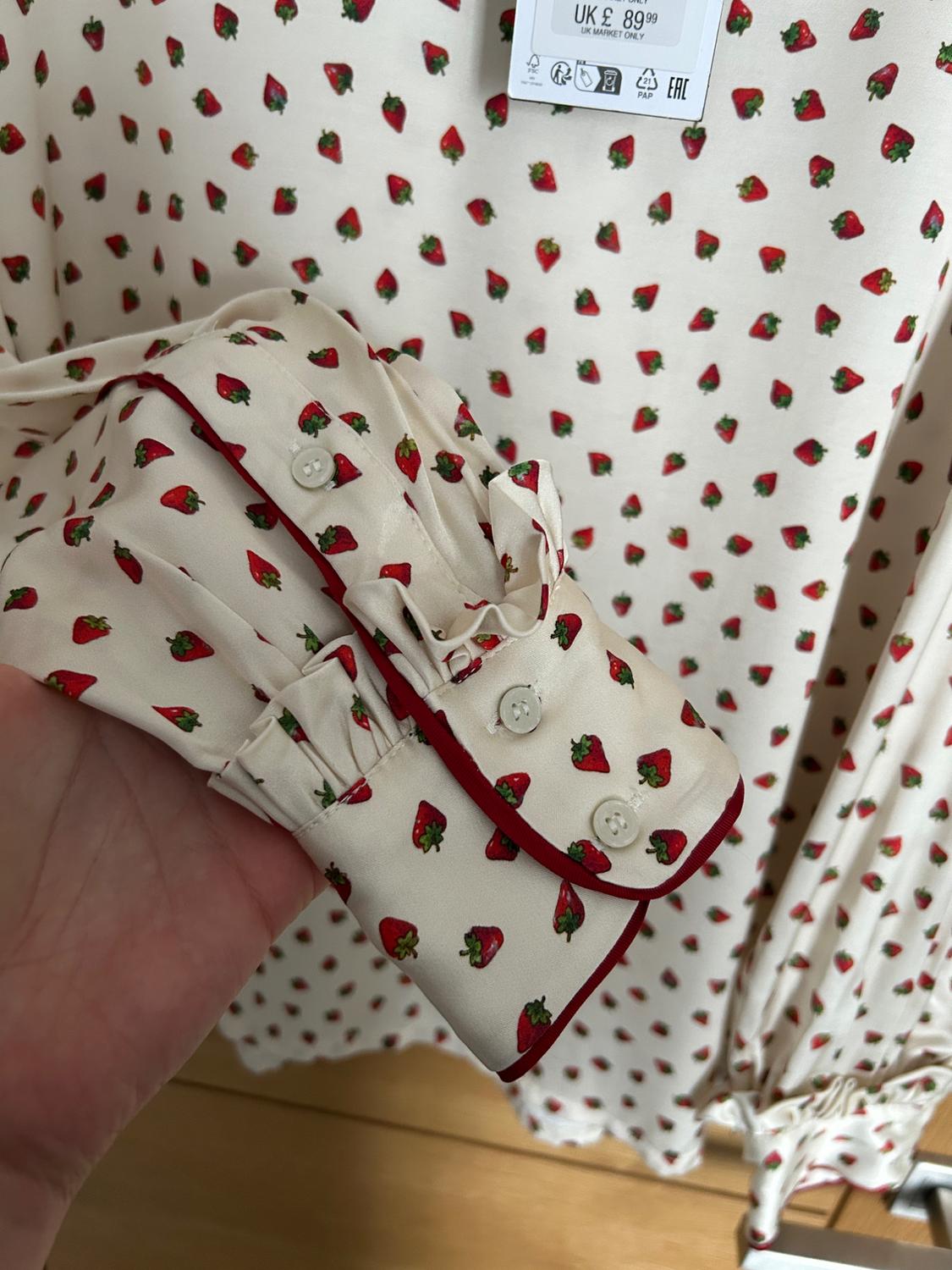STEFANO PILATI X ZARA STRAWBERRY PYJAMA TOP - Image 5