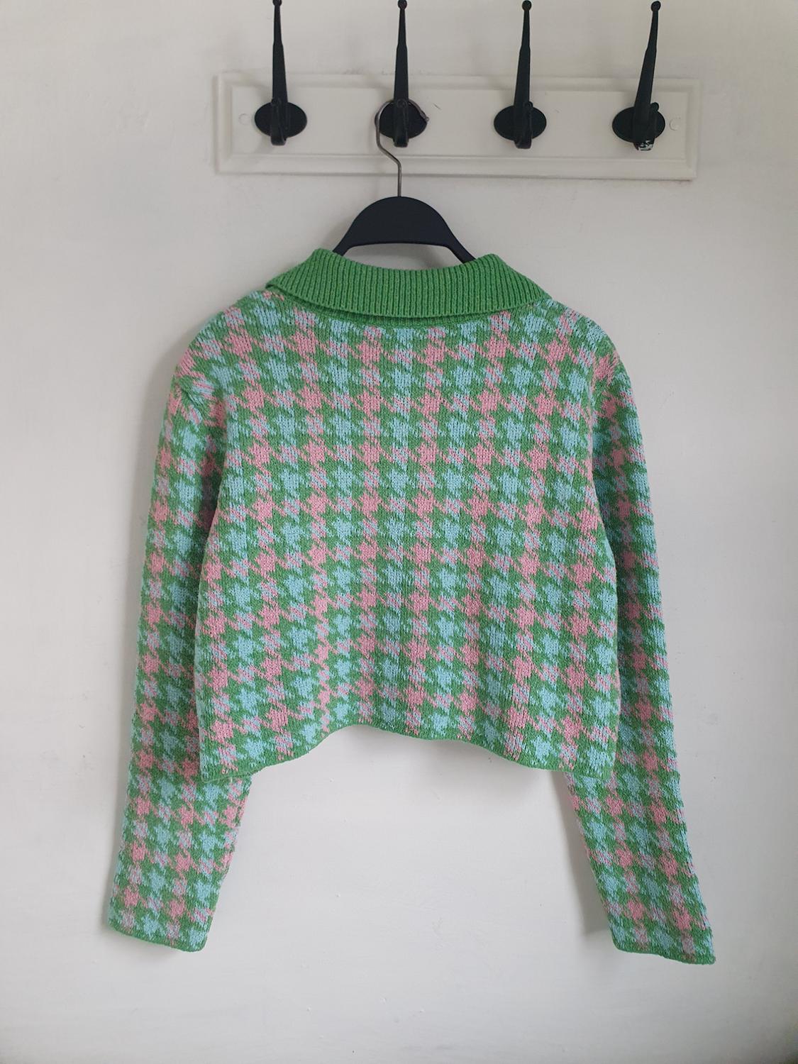 HOUNDSTOOTH KNIT CARDIGAN - Image 7