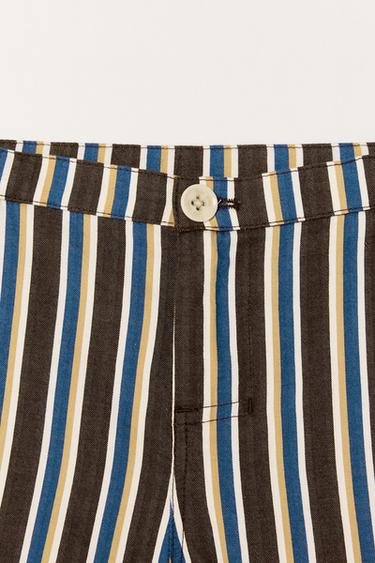 STRIPED LIMITED EDITION BERMUDA SHORTS - Dark brown by Zara - Image 7