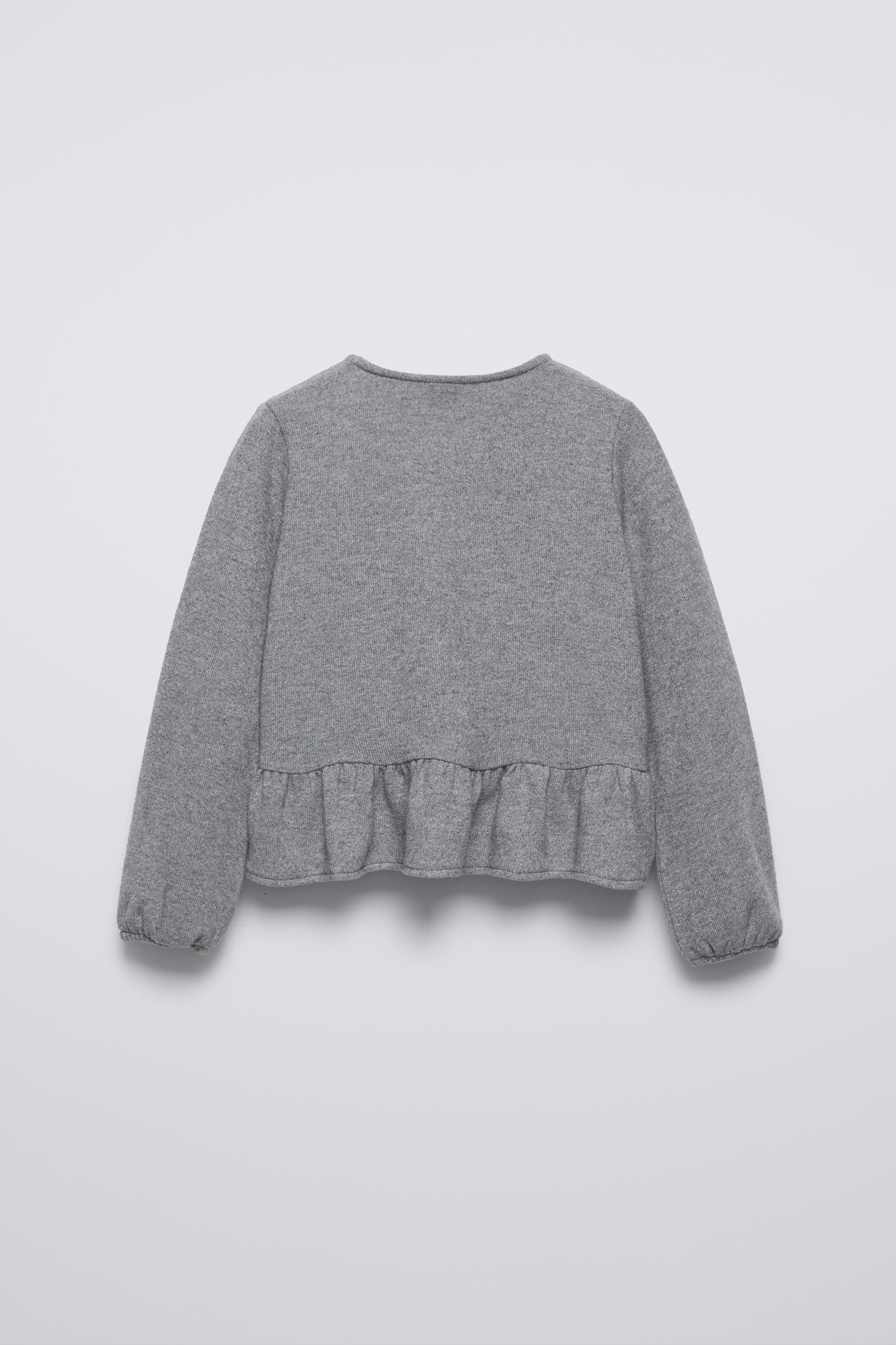 Zara soft touch sweater with bow top