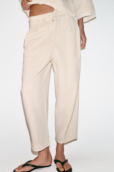 PANTALON BALLOON - Écru de Zara