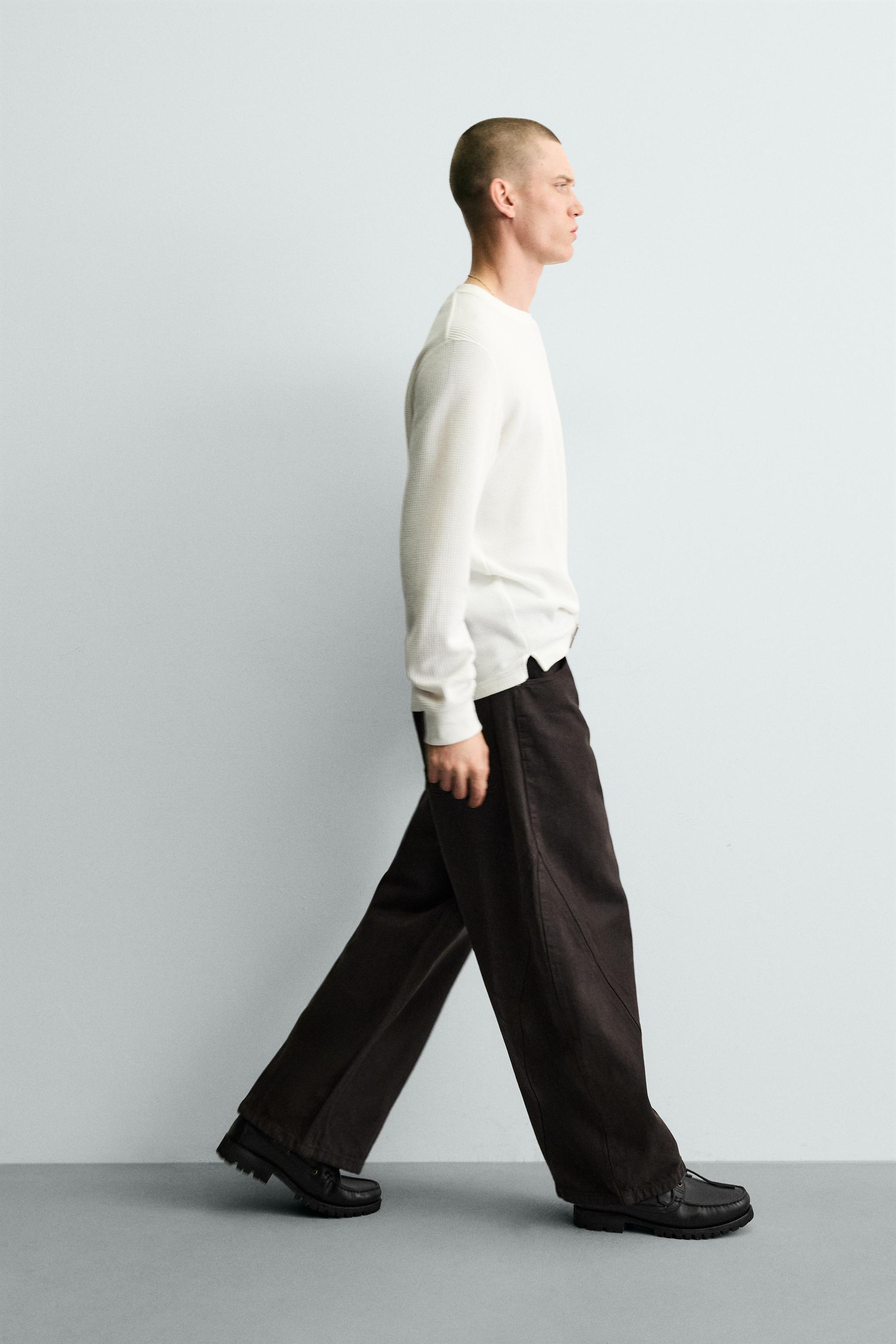BALLOON FIT PANTS WITH SEAMS