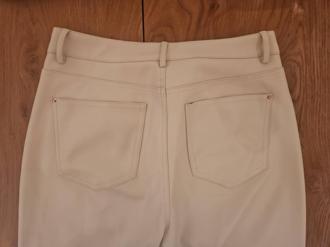 FAUX LEATHER MINI FLARE TROUSERS - Image 6