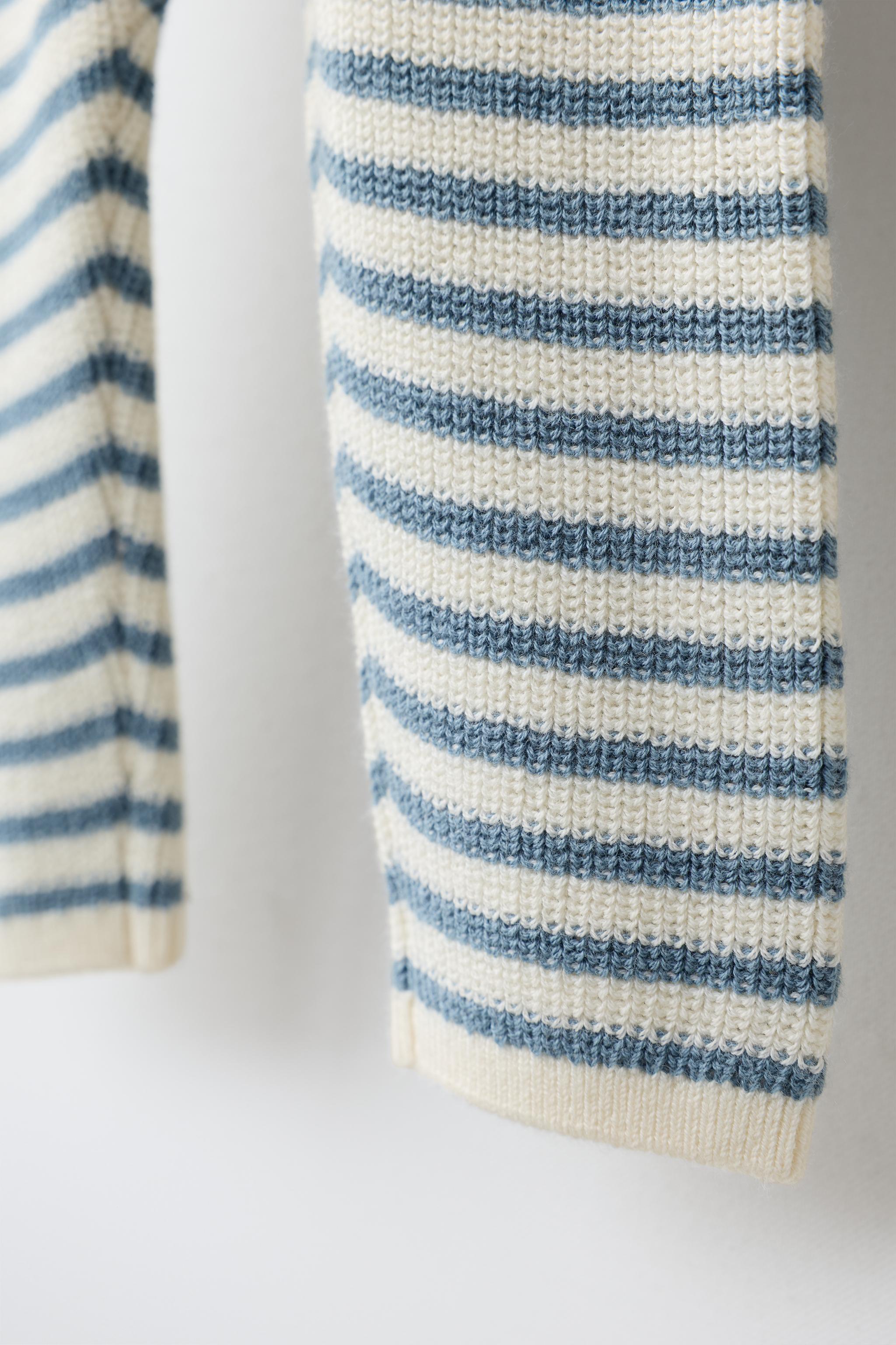 Детские комбинезоны Zara STRIPED KNIT JUMPSUIT — фото 4
