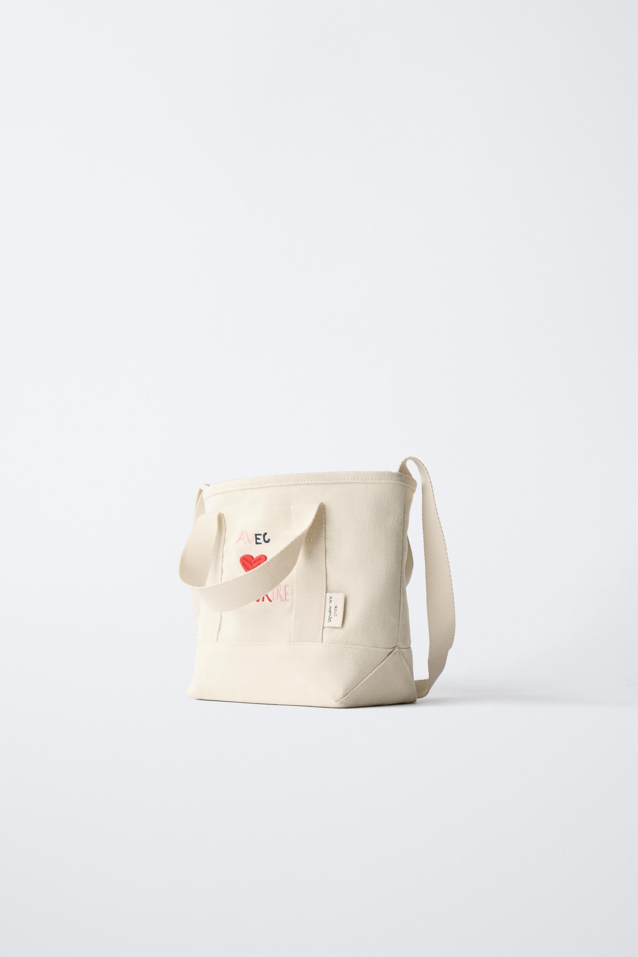 SMILE SHOPPER BAG — Off White