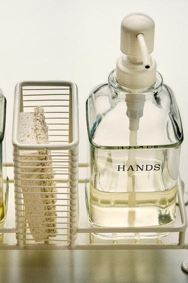 PORTA-SABONETE LÍQUIDO DE COZINHA DE SUPORTE DUPLO - Creme da Zara