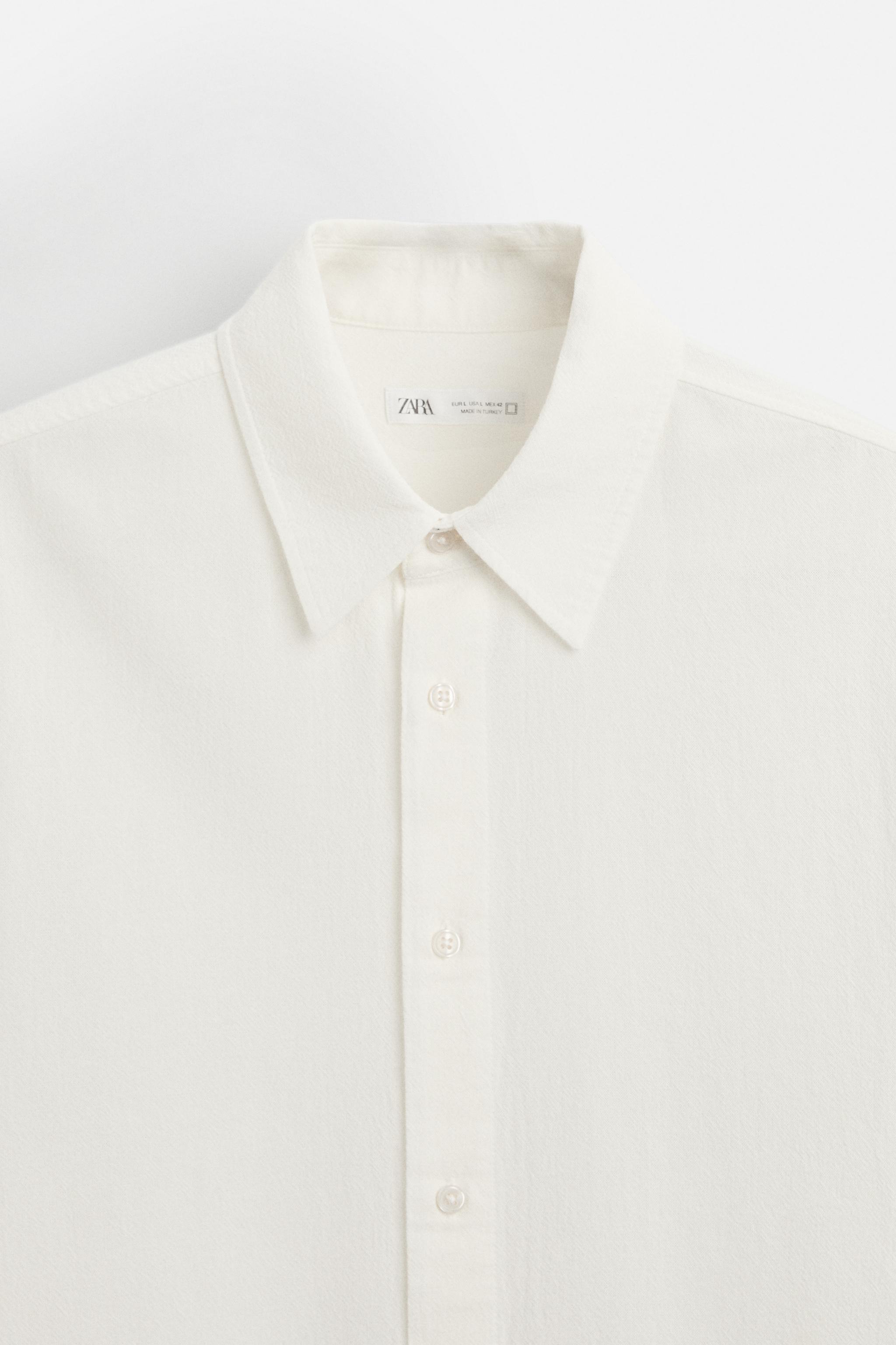TEXTURED JACQUARD SHIRT - Ecru | ZARA United States