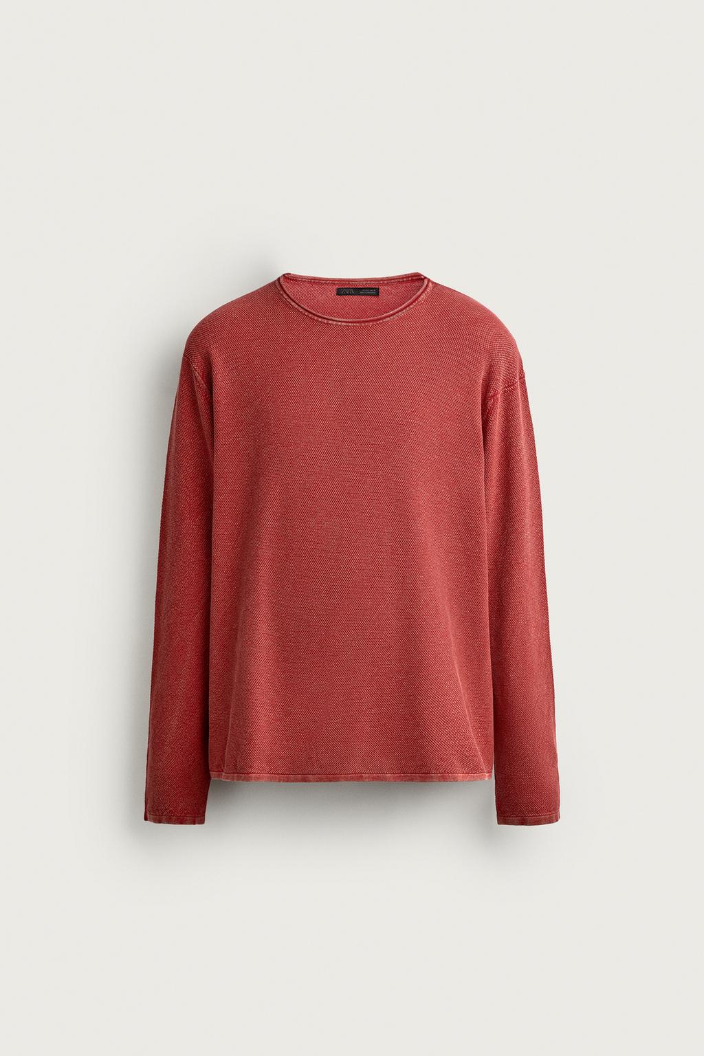 WASHED TEXTURED RELAXED FIT JUMPER