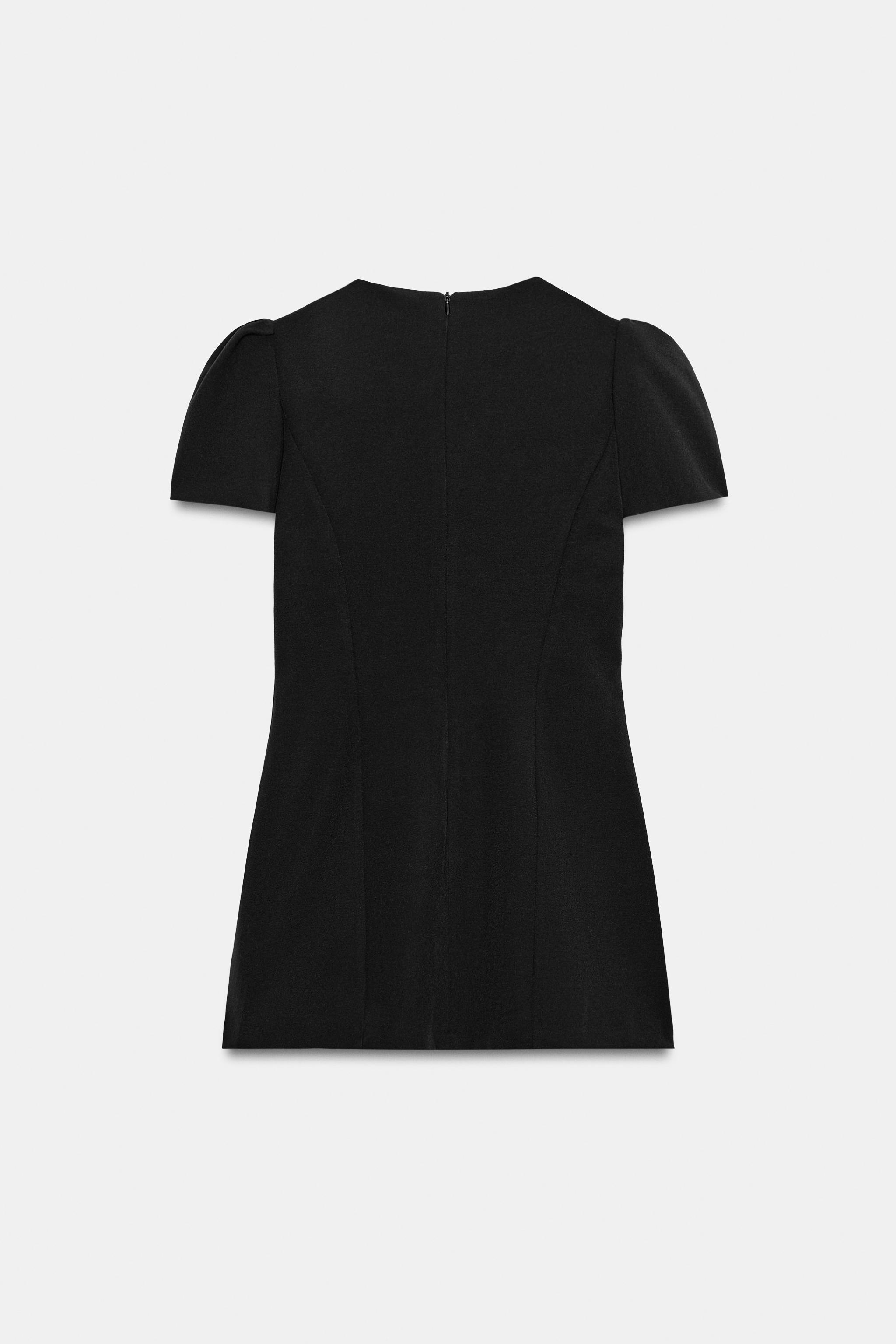 Zara FİYONK DETAYLI MİNİ ELBİSE görsel 7