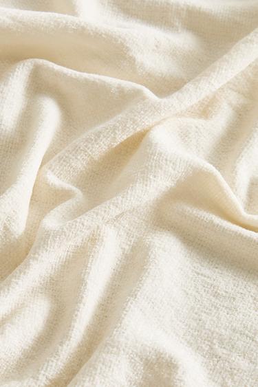 CHENILLE BLANKET — Mid-ecru 1