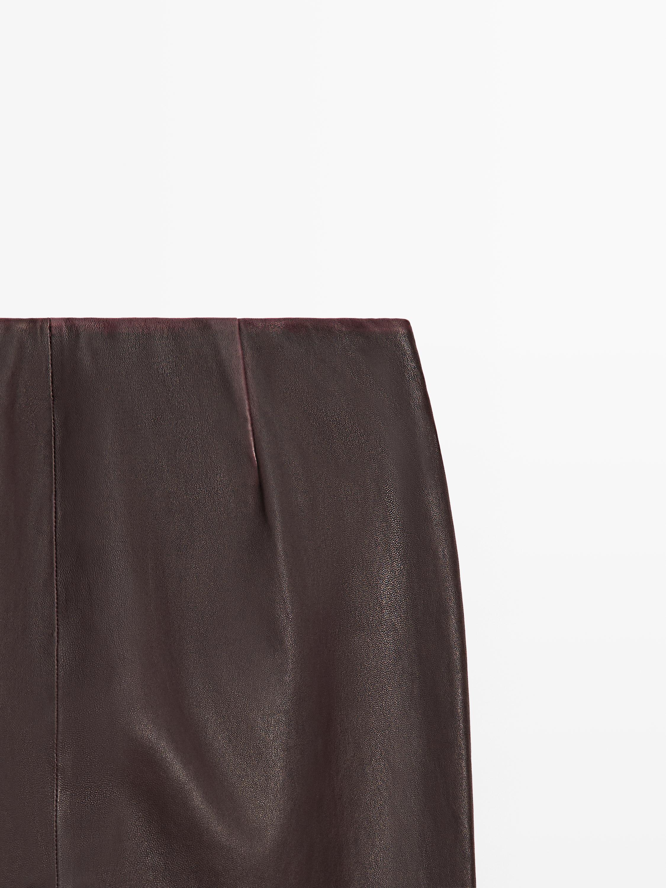 Nappa leather leggings