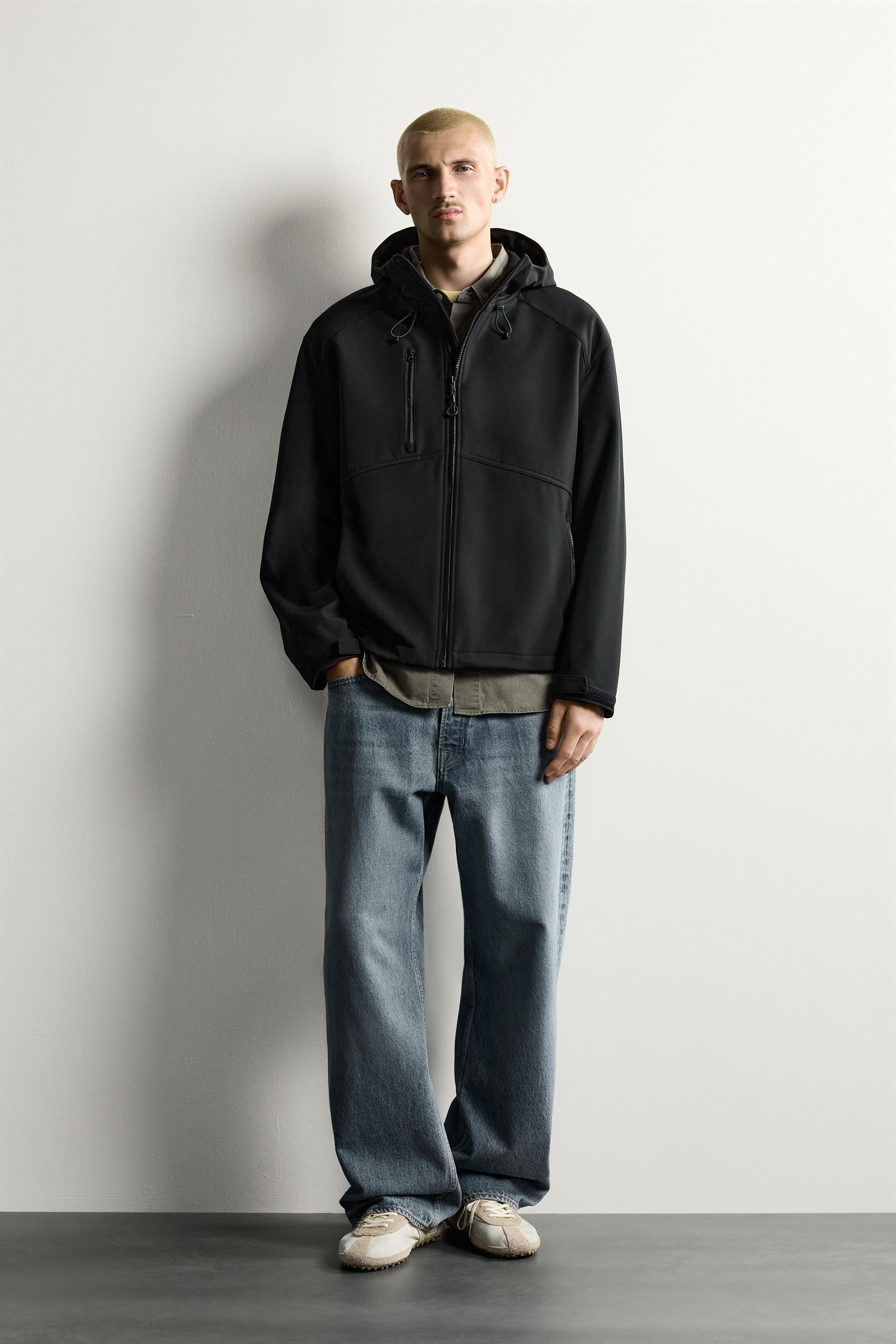 Мужские куртки Zara TECHNICAL FLEECE-LINED JACKET