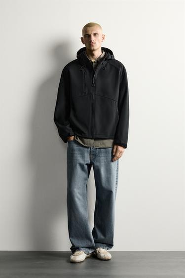 CAZADORA TÉCNICA COMBINADO POLAR - Negro de Zara