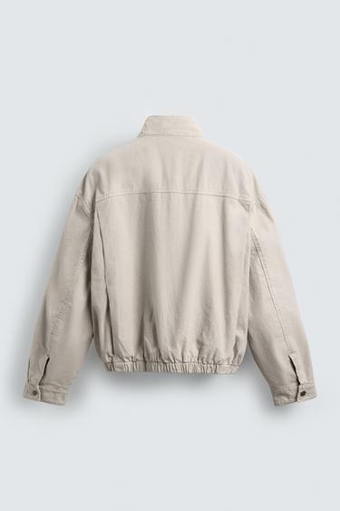 BLOUSON COURT À BRANDEBOURGS - Écru de Zara - Image 8