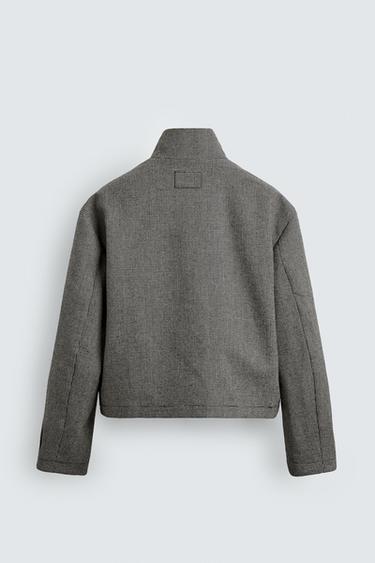 SURCHEMISE PIED-DE-POULE - Noir / Écru de Zara - Image 7
