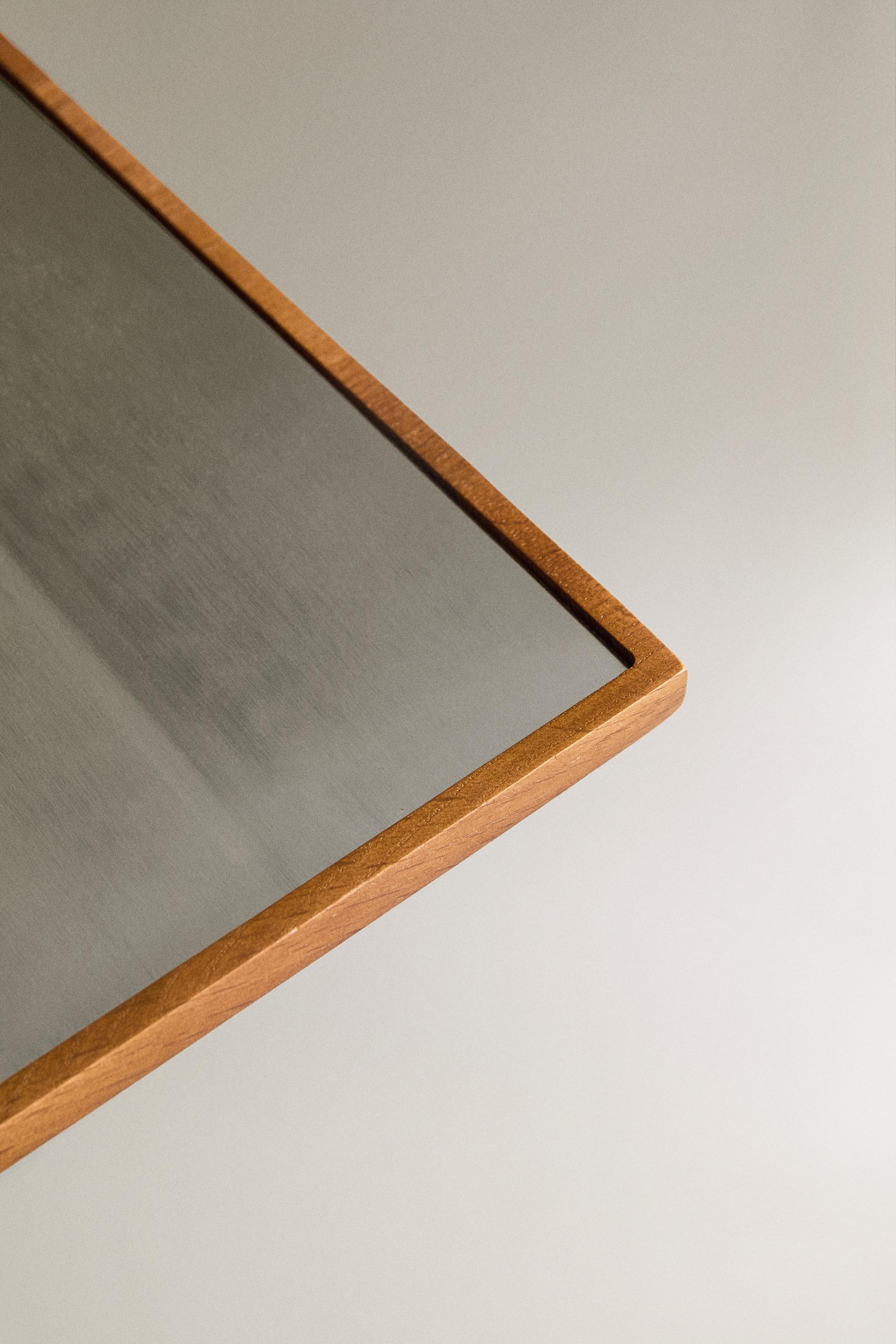 OAK WOOD STEEL DUMBBELL STAND