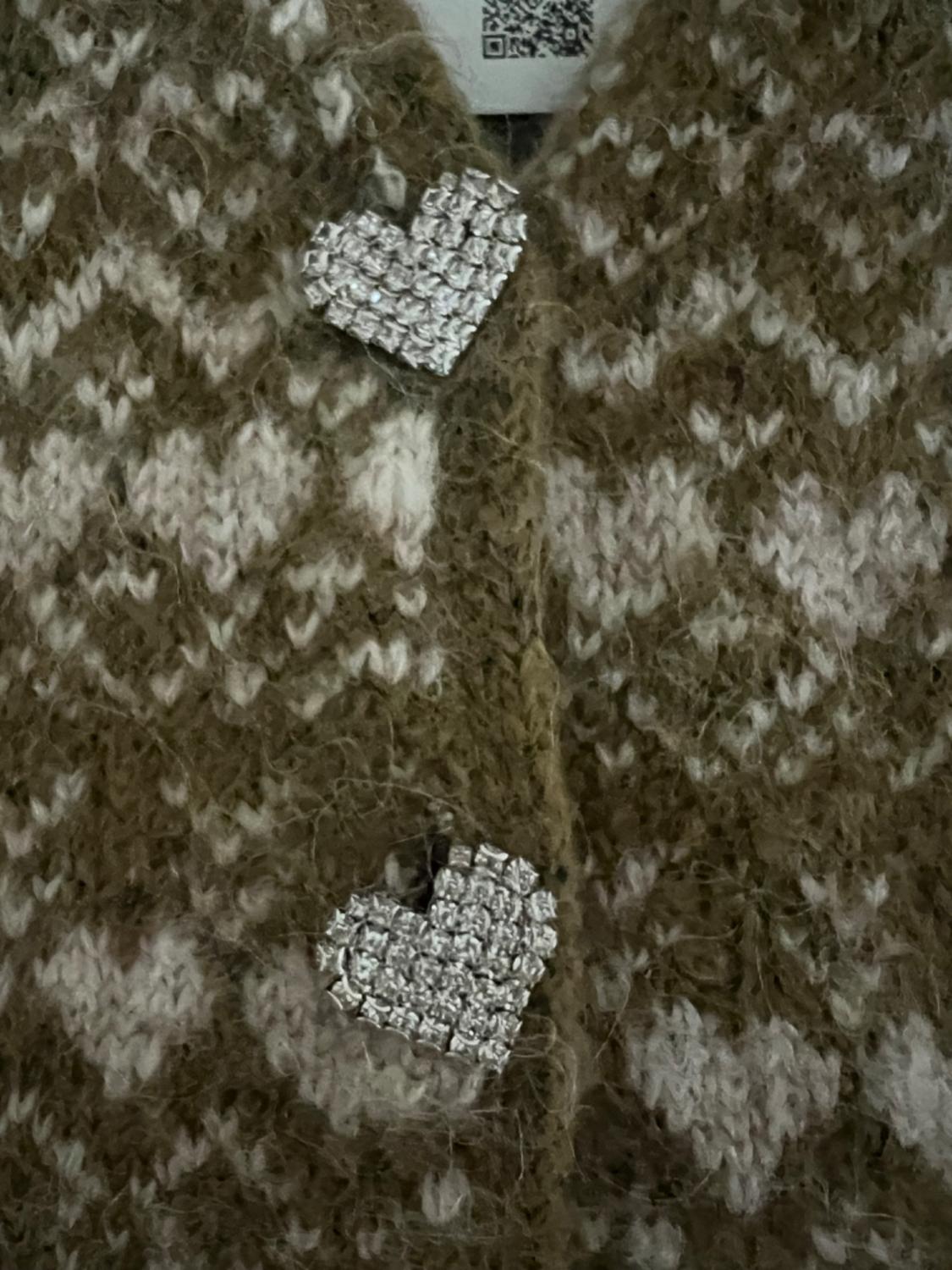 JEWEL BUTTON JACQUARD VEST - Image 3