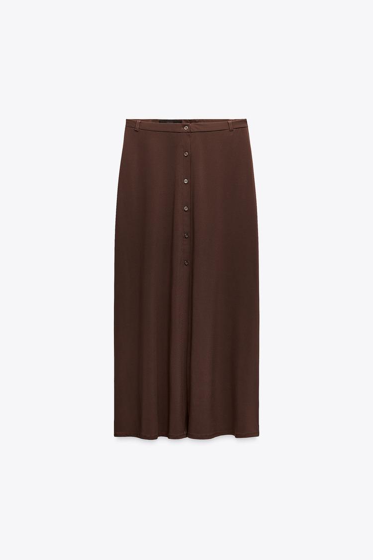 MIDI SKIRT WITH BUTTONS