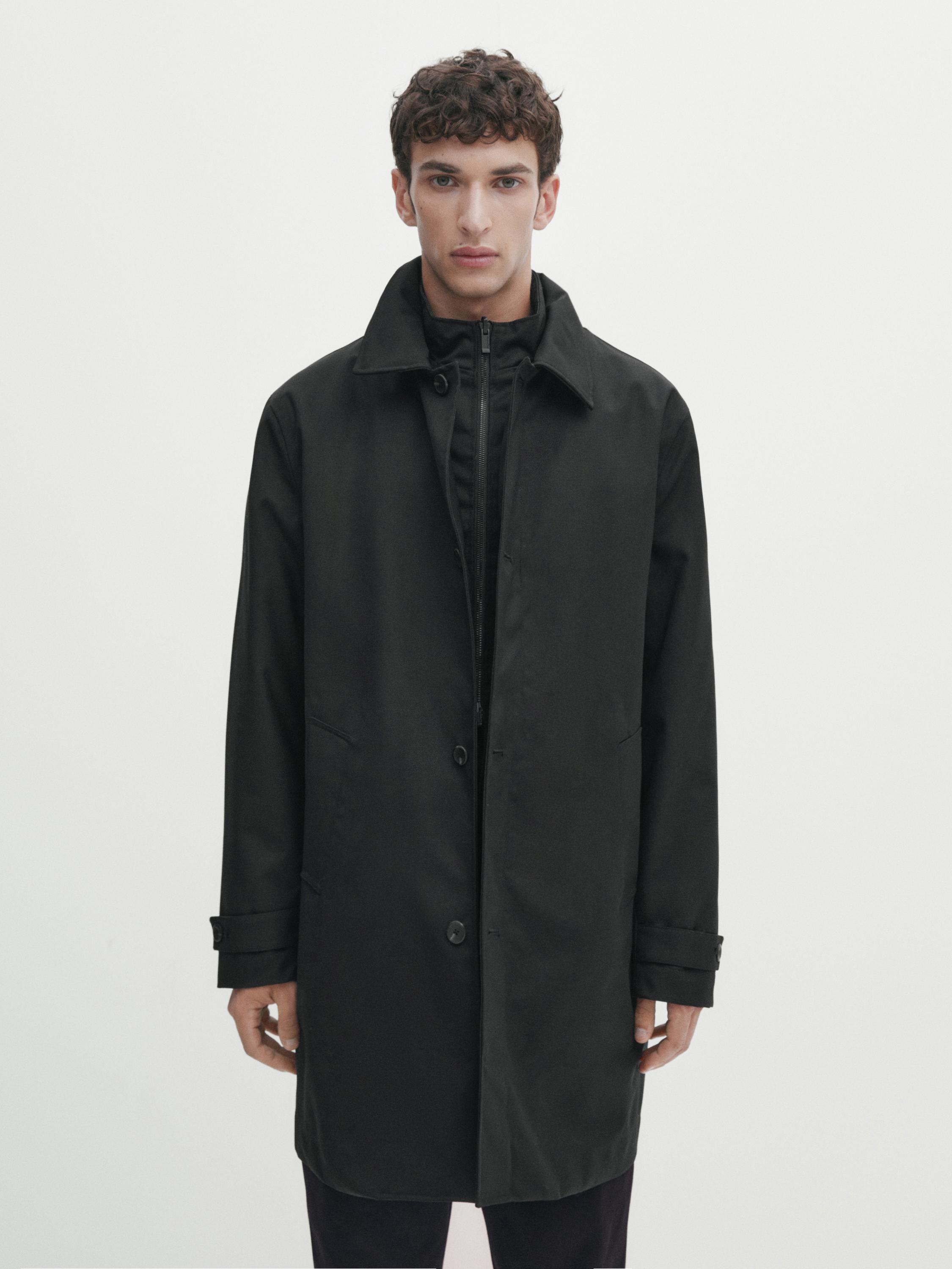 Trench coat with detachable lining - Black | ZARA Canada