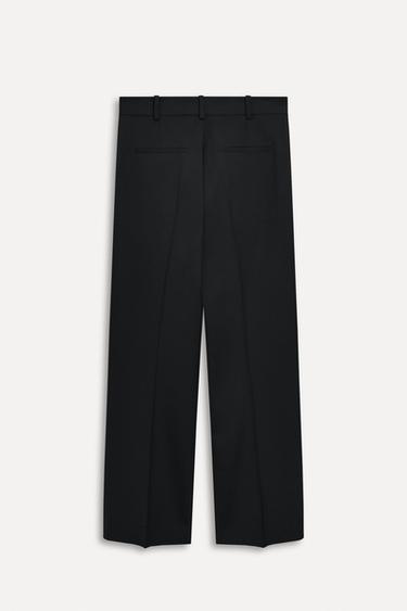 STRAIGHT FIT WOOL BLEND TROUSERS 50TH ANNIVERSARY - Black by Zara - Image 2