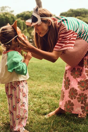 Zara LIMITED EDITION STRIPED T-SHIRT - striped