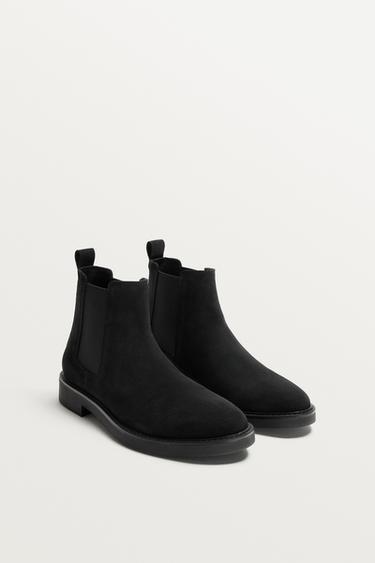 LEATHER CHELSEA BOOTS - Black by Zara