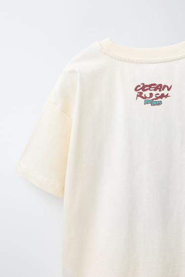 PRINTED T-SHIRT - White by Zara - Image 3
