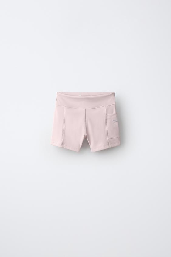 Zara CROPPED LEGGINGS - Pink - Image 0