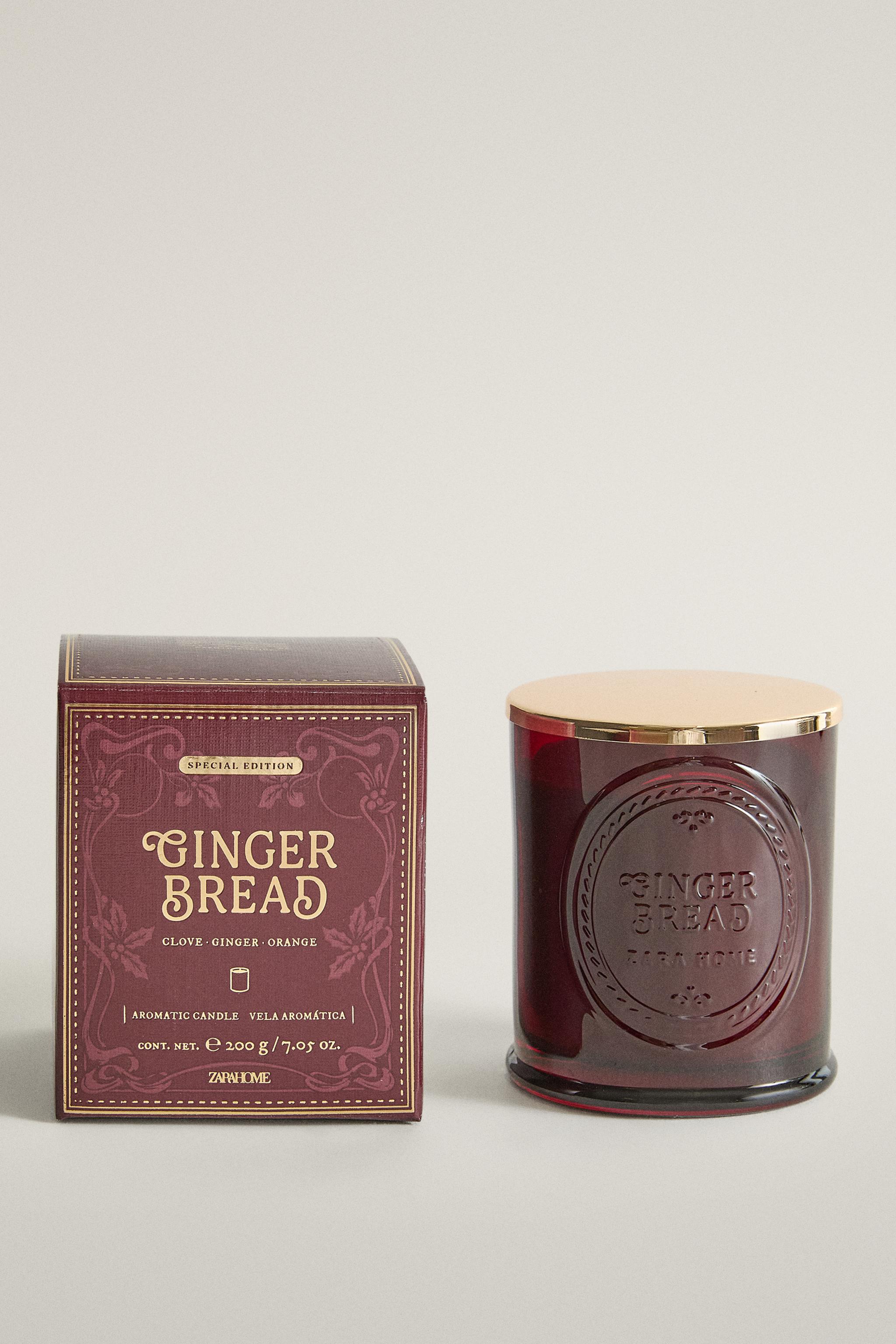 G) GINGERBREAD SCENTED CANDLE