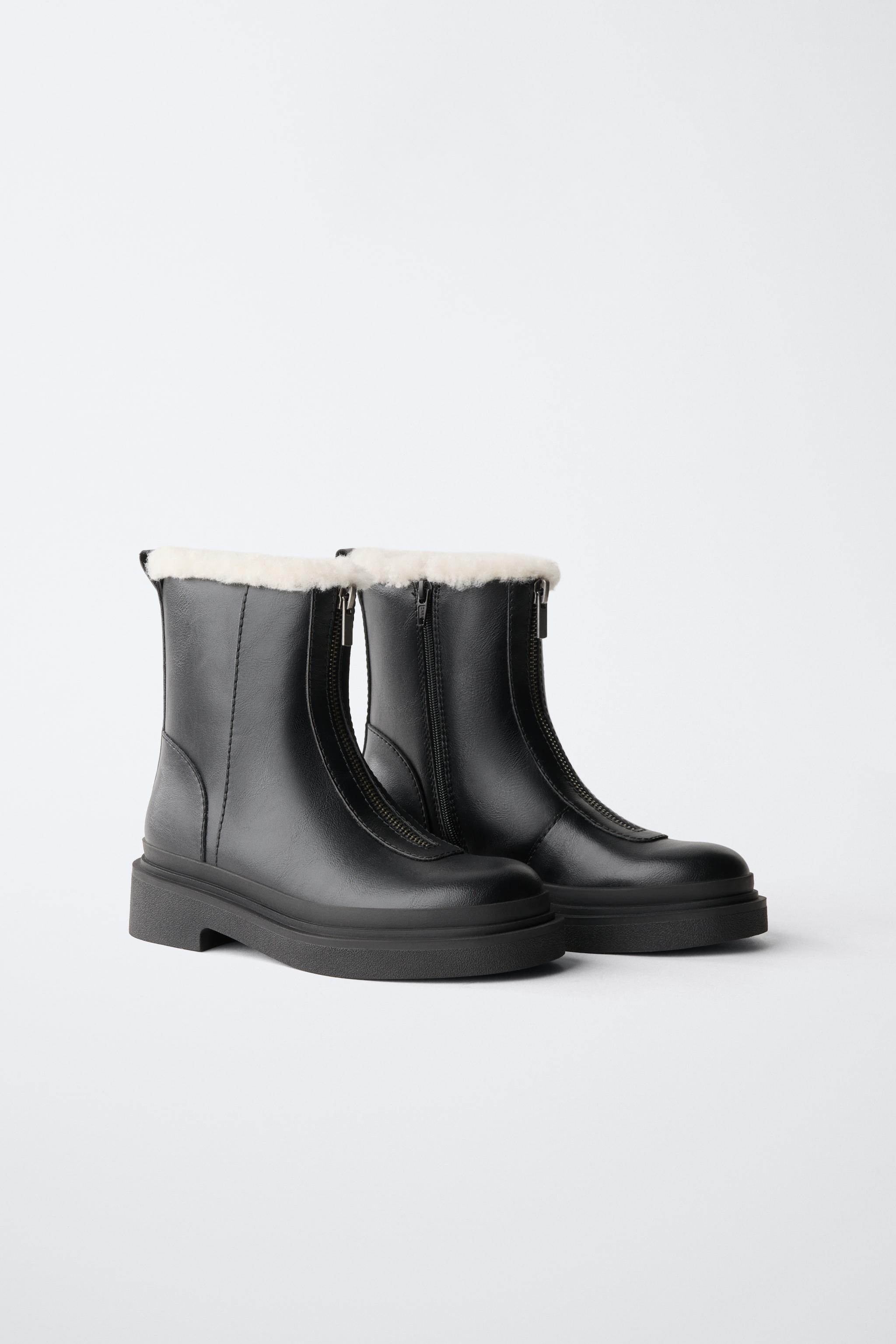 BOTTINES ZIPPÉES DOUBLÉES