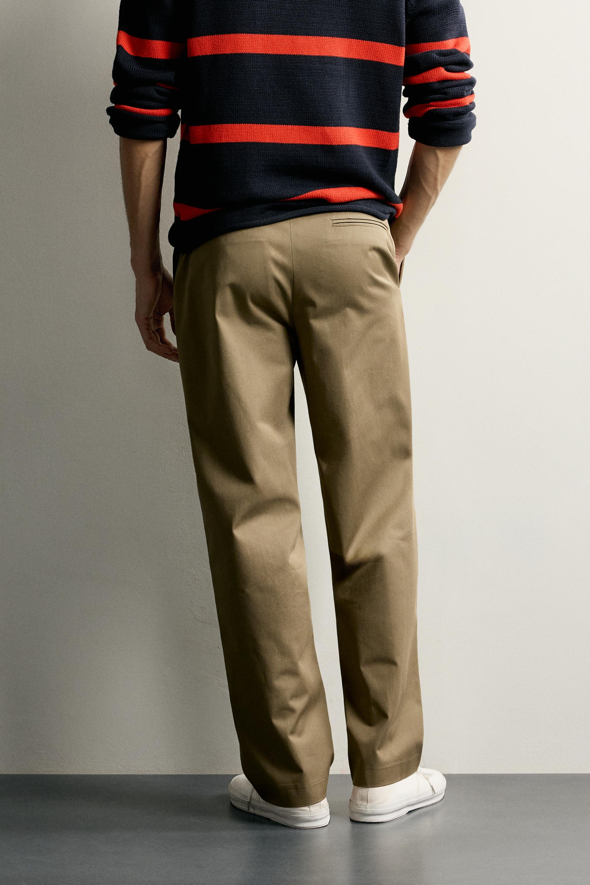 Zara STRAIGHT FIT PANTOLON görsel 3