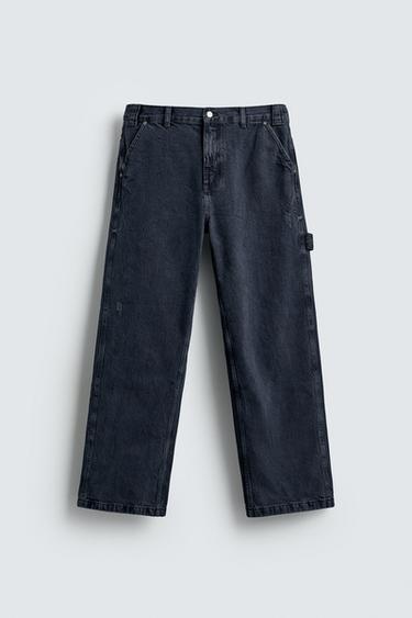 CARPENTER POCKET JEANS - Blue by Zara
