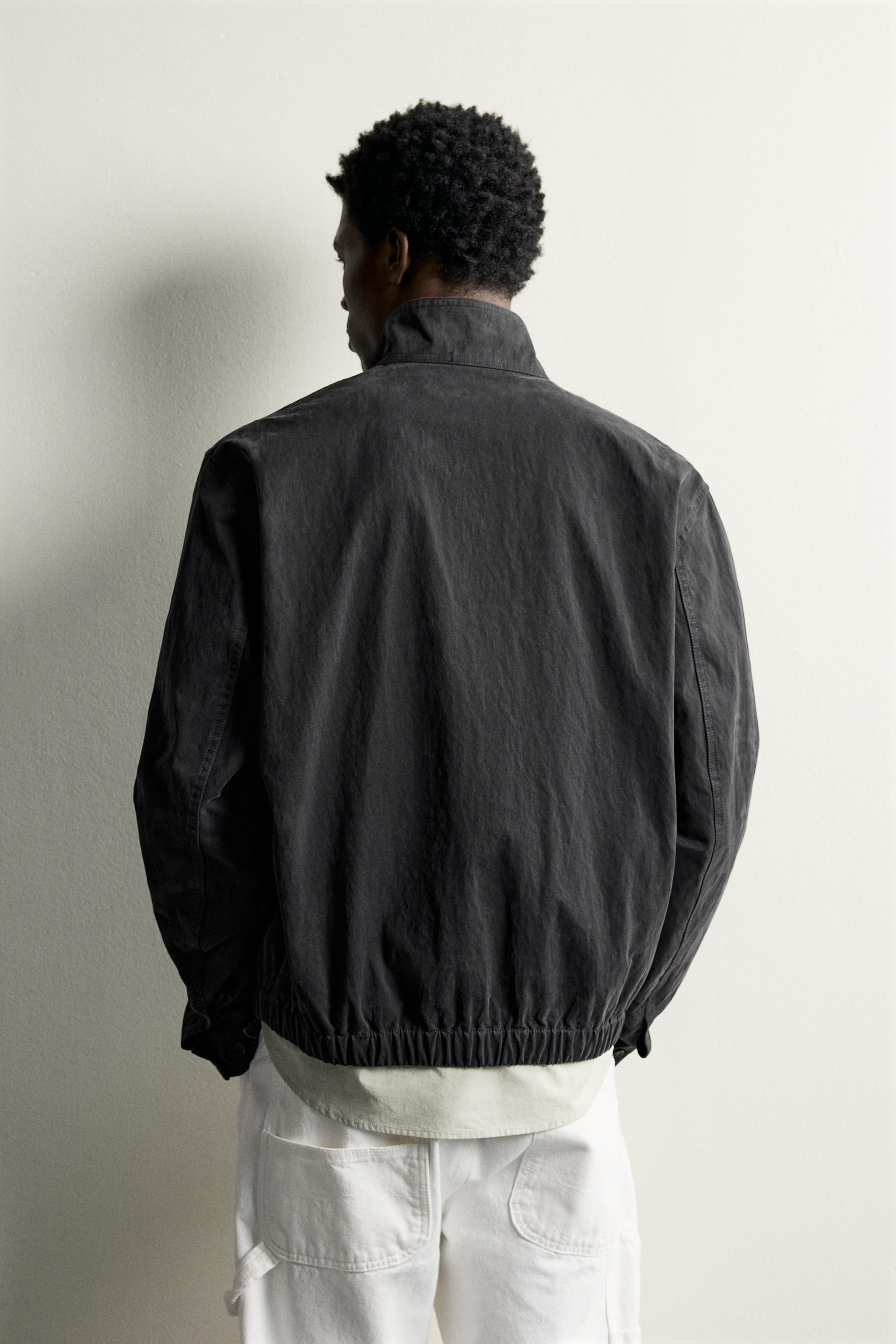 Мужские куртки Zara WASHED EFFECT REGULAR FIT JACKET — фото 3