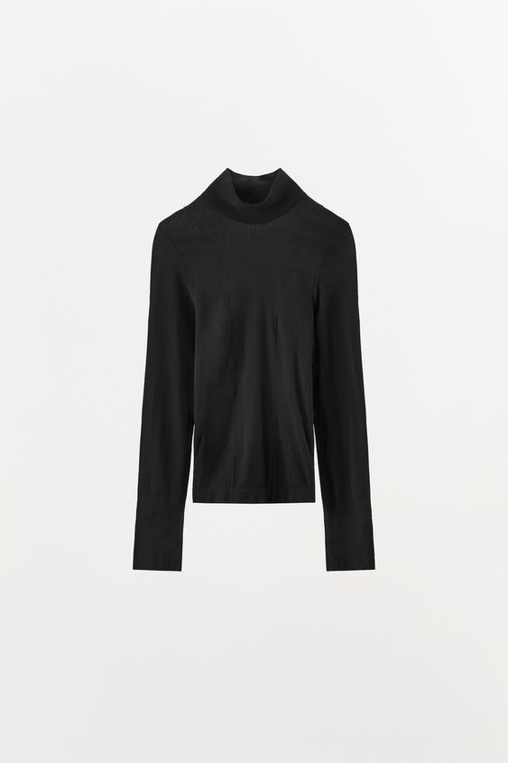 TOP COL MONTANT AVEC POLYAMIDE