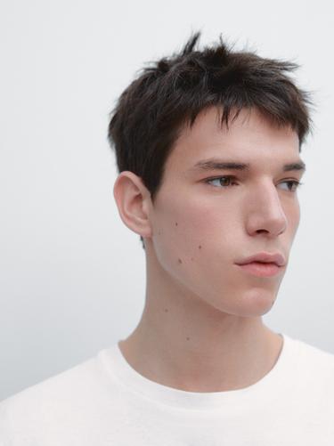 Zara 100% mercerised cotton T-shirt - White