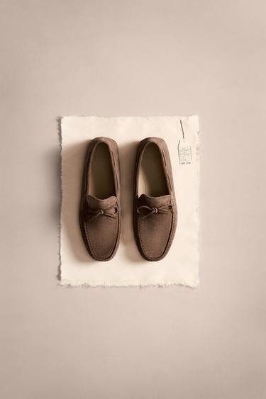 MOCASÍN PIEL LIMITED EDITION - Marrón de Zara