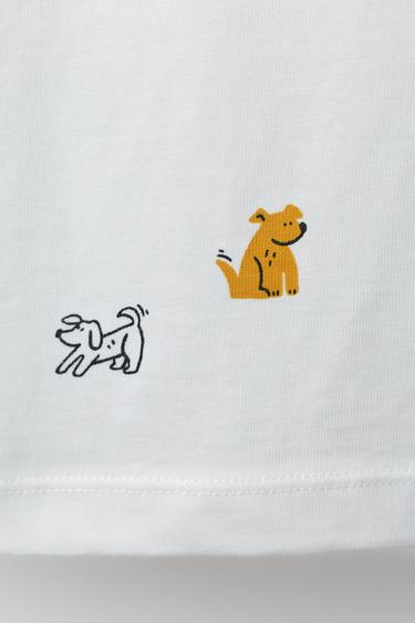 T-SHIRT IMPRIMÉ - Blanc de Zara - Image 3