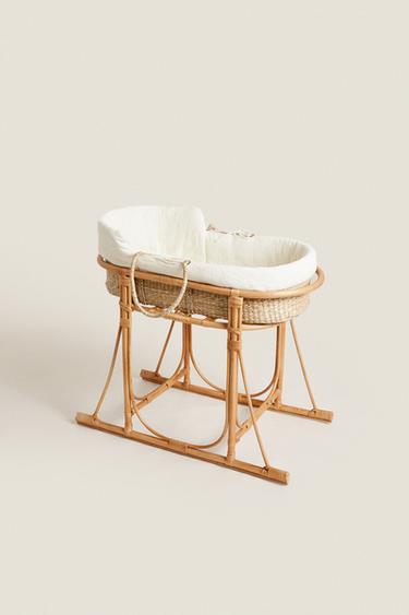 RATTAN MOSES BASKET - Light beige by Zara - Image 1