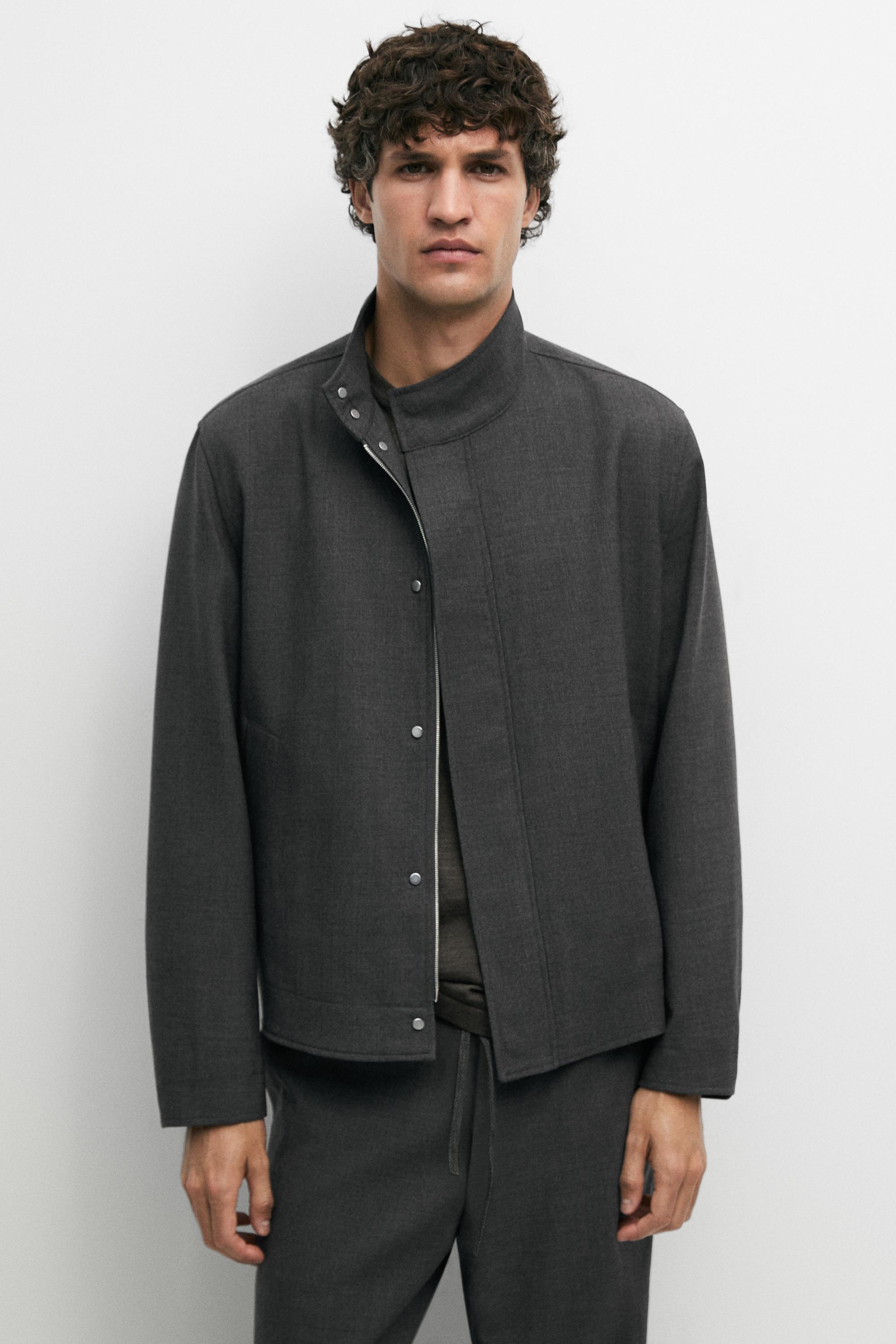 100% wool overshirt — Gray