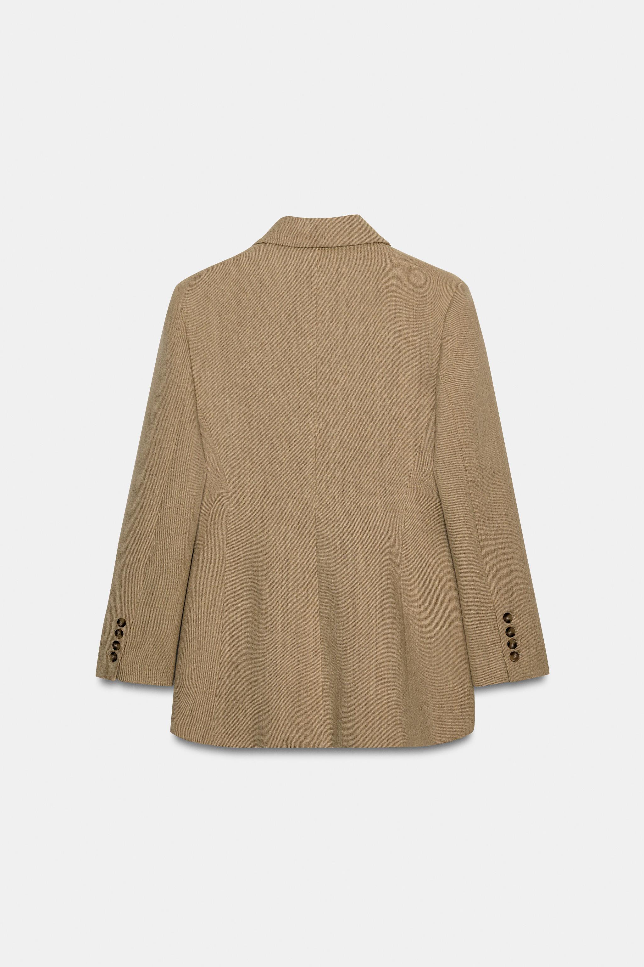 YÜN KARIŞIMLI VÜCUDA OTURAN BLAZER ZW COLLECTION - Görsel 6