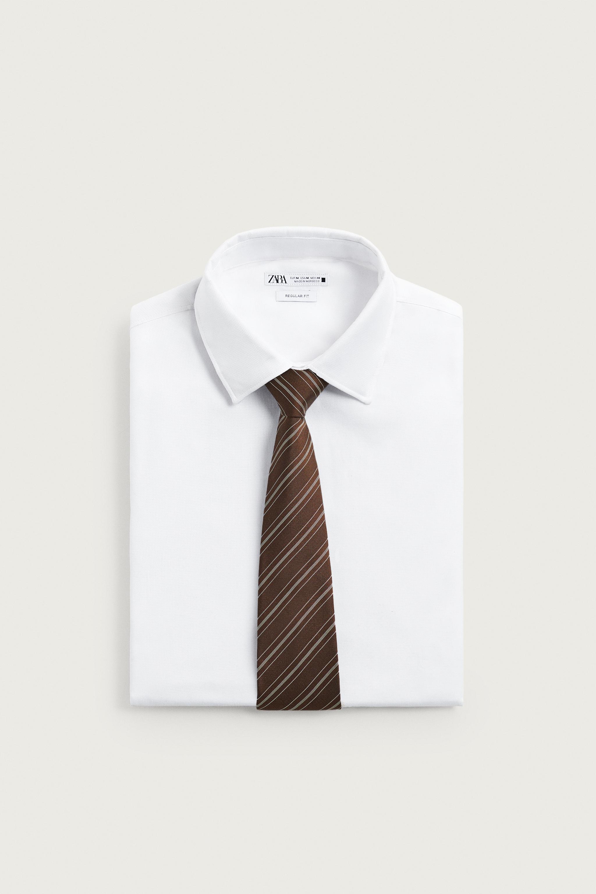 STRIPED 100% SILK TIE
